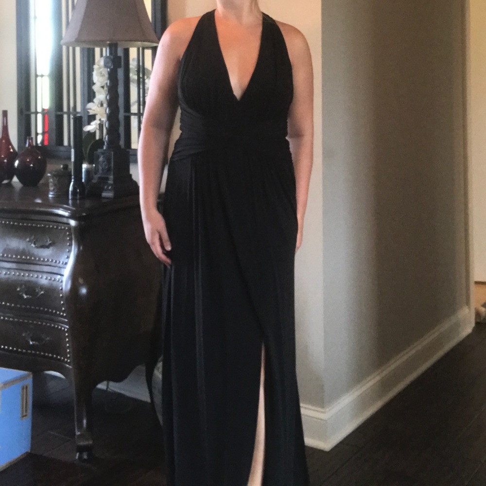 Black floor length formal dress